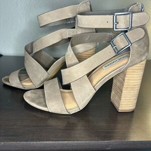 Steve Madden Tan Strappy Heeled Sandals